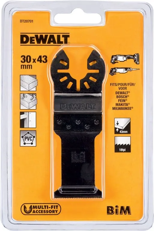 DeWALT Zaagblad voor het zagen van hout en spijkers, 30 x 43 mm DT20701