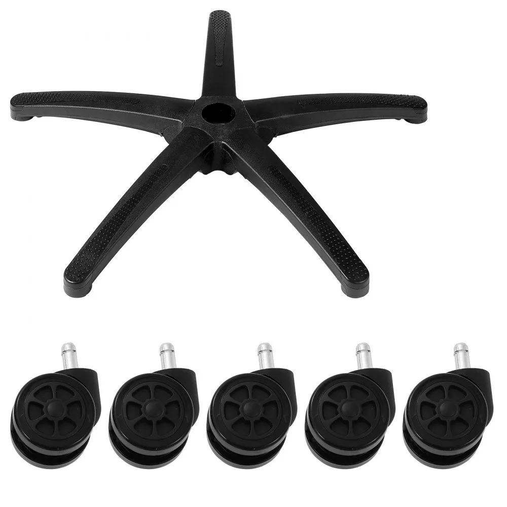 VEVOR onderstel tourniquet chroom Φ710 mm draaistoelonderstel 1134 kg zwart
